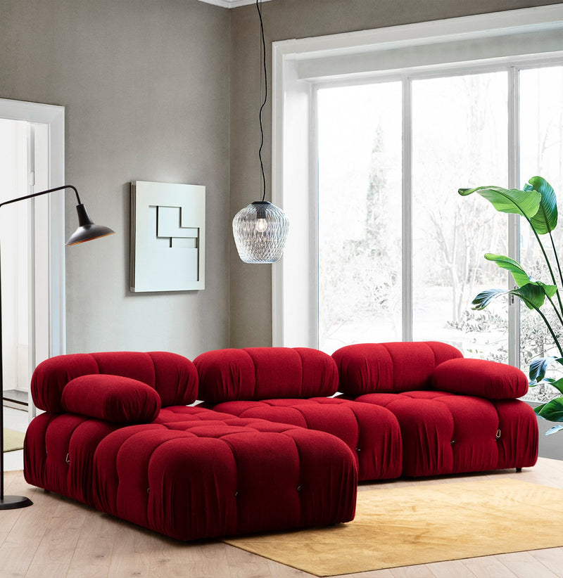 Fotoliu Modular Asi Home Bubble L1, Rosu, 95X75X95cm