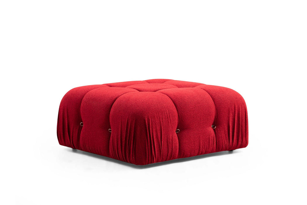 Taburet Modular Asi Home Pouffe, Rosu, 95X45X95cm