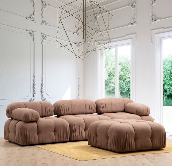 Fotoliu Modular Asi Home Bubble O1, Bouclette, Maro, 95X75X95cm