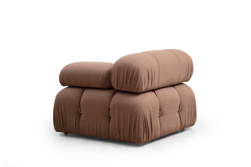 Fotoliu Modular Asi Home Bubble 1R, Bouclette, Maro, 95X75X95cm