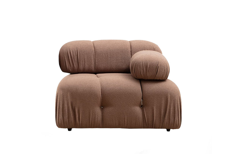 Fotoliu Modular Asi Home Bubble 1R, Bouclette, Maro, 95X75X95cm