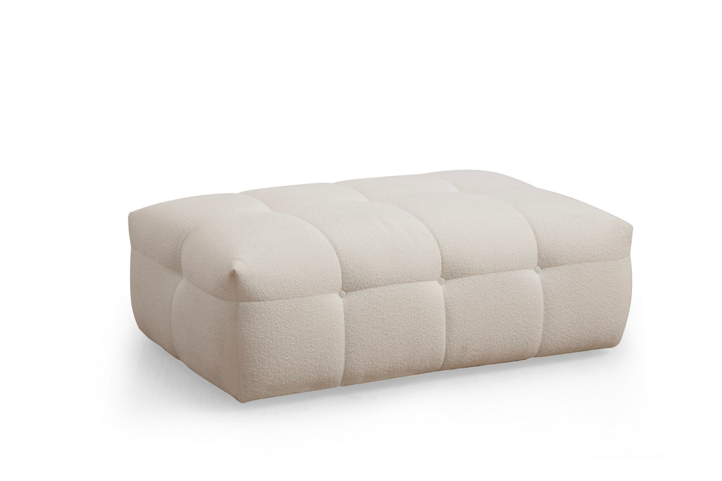 Taburet Asi Home Cady Ottoman, Bej, 120X42X80cm