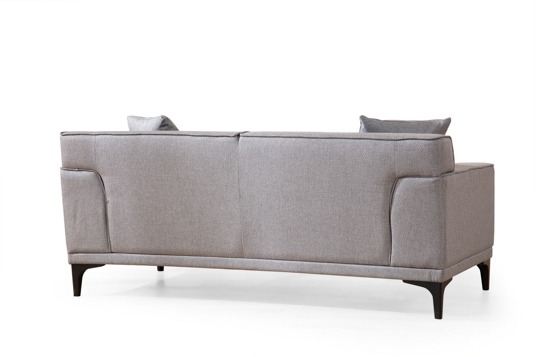 Canapea 2 Locuri Asi Home Petra 2 - Light Grey, 163X86X69cm