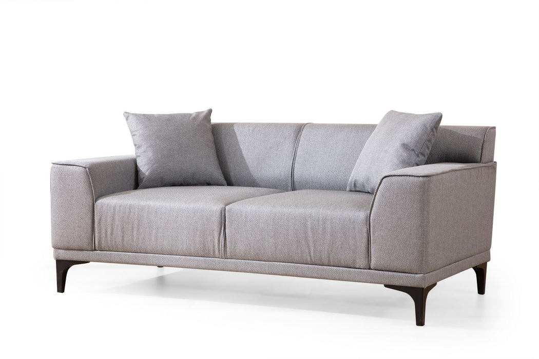 Canapea 2 Locuri Asi Home Petra 2 - Light Grey, 163X86X69cm