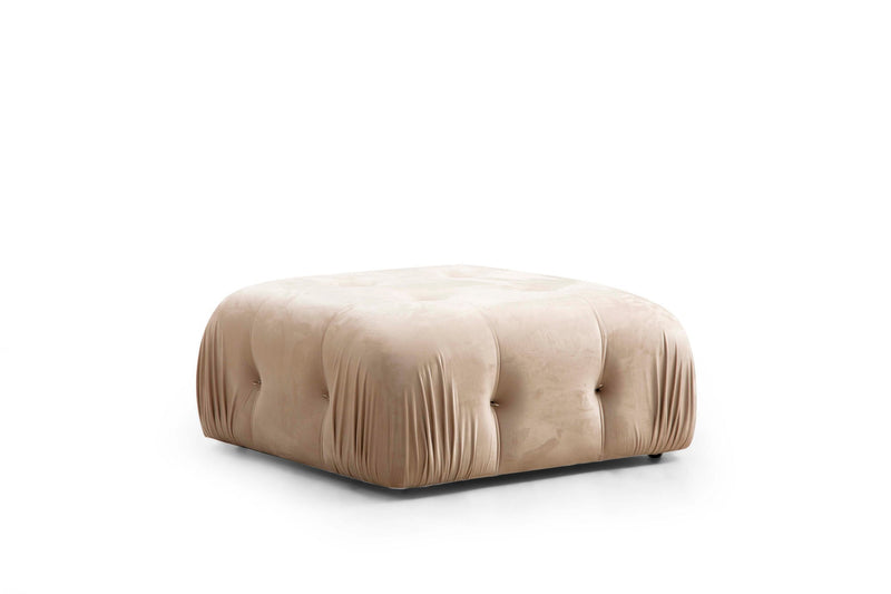 Coltar Modular Asi Home Bubble. L1-O1-1R -Puf, Crem, 288 x 190 X75X95cm