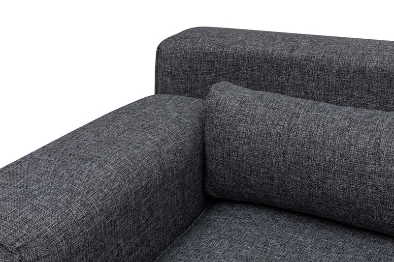 Coltar cu Sezlong Dreapta Asi Home Jivago, L2-Chl, Gri, 308  x 198 X78X100cm