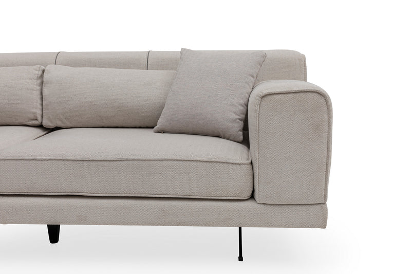 Coltar cu Sezlong Stanga Asi Home Jivago, Chl-2R, Bej, 198  x 308 X78X100cm