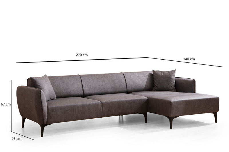 Coltar Belissimo dreapta Dark Grey