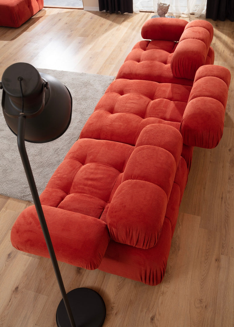 Canapea Modulara 3 Locuri Asi Home Doblo, L1-O1-1R, Rosu, 315X80X105cm