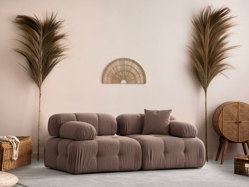 Canapea Modulara 2 Locuri Asi Home Doblo L1-1R, Cappuccino, 210X80X105cm