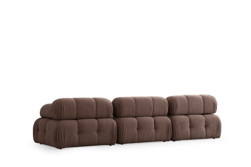 Canapea Modulara 3 Locuri Asi Home Doblo,  L1-O1-1R, Cappucino, 315X80X105cm