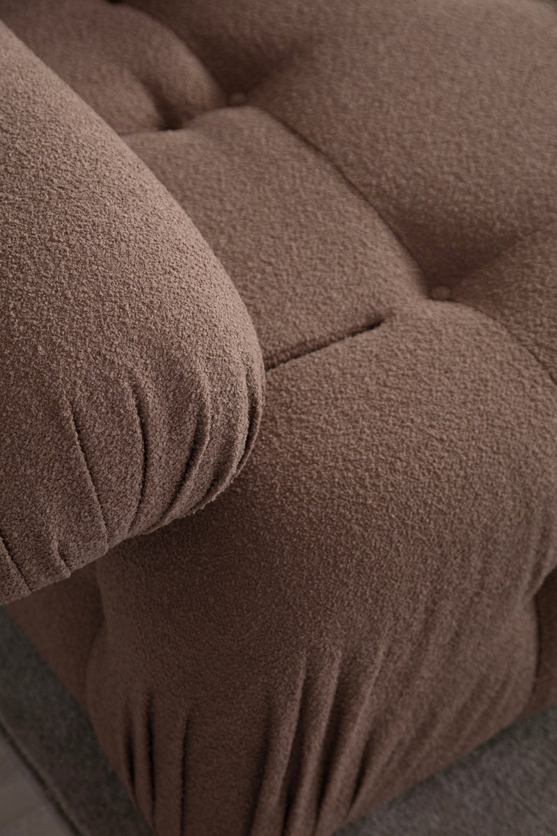 Canapea Modulara 3 Locuri Asi Home Doblo,  L1-O1-1R, Cappucino, 315X80X105cm