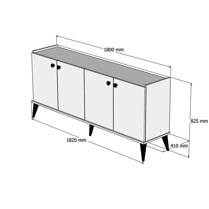 Consola Asi Home Lidya, Nuc, 182 x82 x41 cm