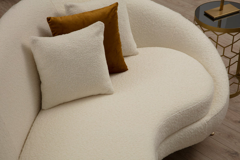 Canapea 3 locuri Eses Cream Boucle