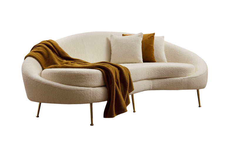 Canapea 3 locuri Eses Cream Boucle