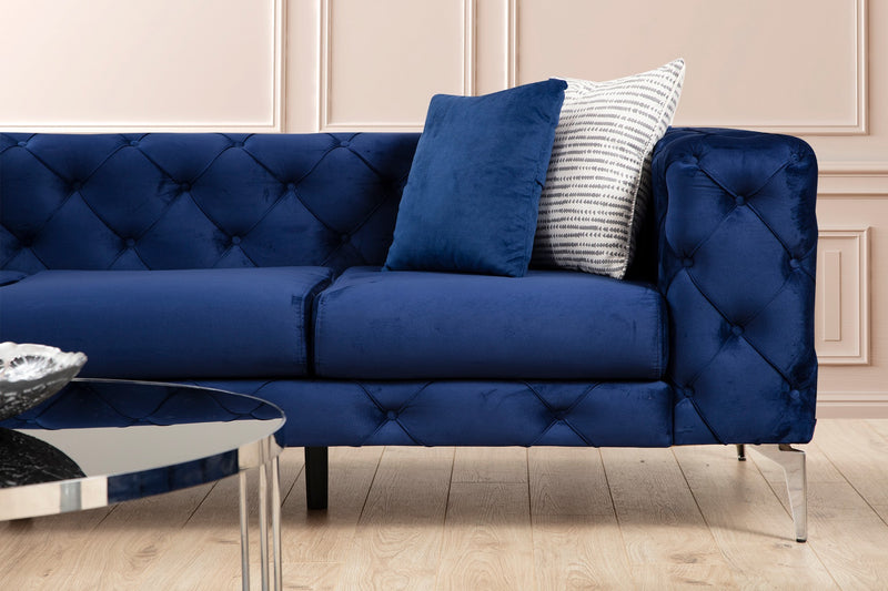 Canapea 3 locuri Como  Navy Blue