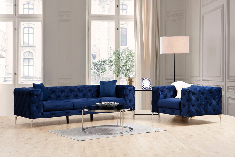 Canapea 3 locuri Como  Navy Blue