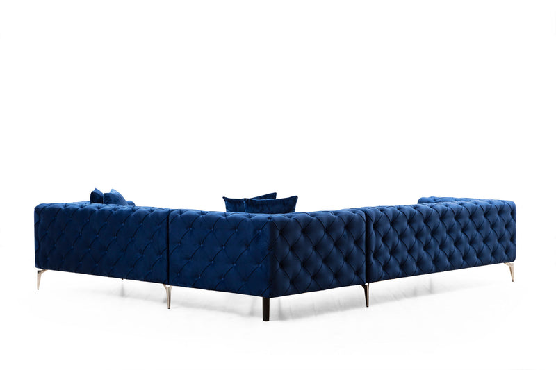 Coltar Asi Home Como Stanga - Navy Blue, 310X70X270cm