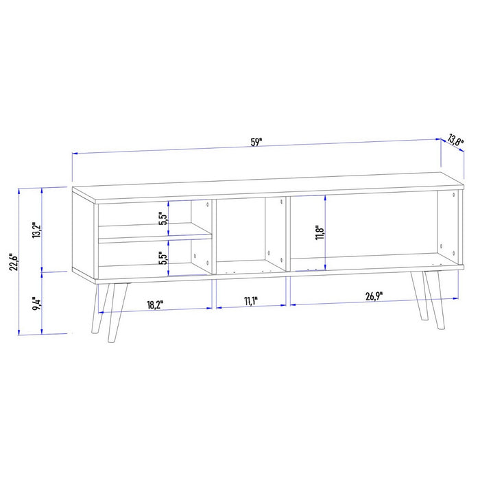 Comoda TV Asi Home Nepal, 150 cm x 58 cm x 35 cm, Pin