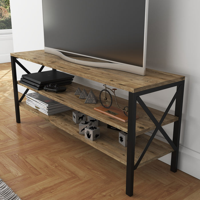 Comoda TV Asi Home Morgan, 120 cm x 52 cm x 35 cm, Pin