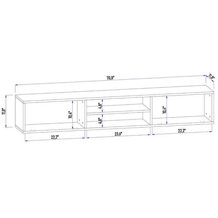 Comoda TV Asi Home 2550000006840, 180 cm x 30 cm x 32 cm, Pin