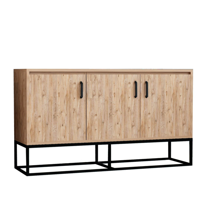 Consola Asi Home Modern Aden Atlantic Pine, Pin/
Negru, 140 x80 x40 cm