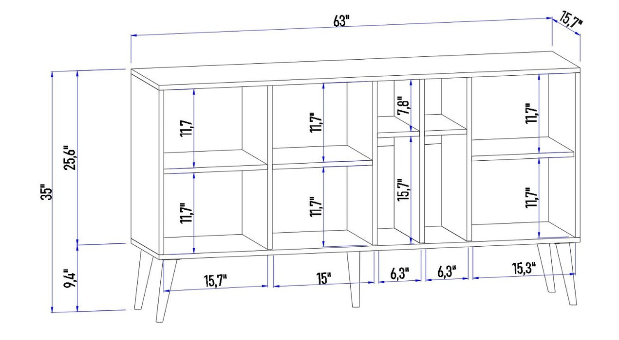 Consola Asi Home Atlantic Pine, 140 cm x 99 cm x 35 cm, Pin