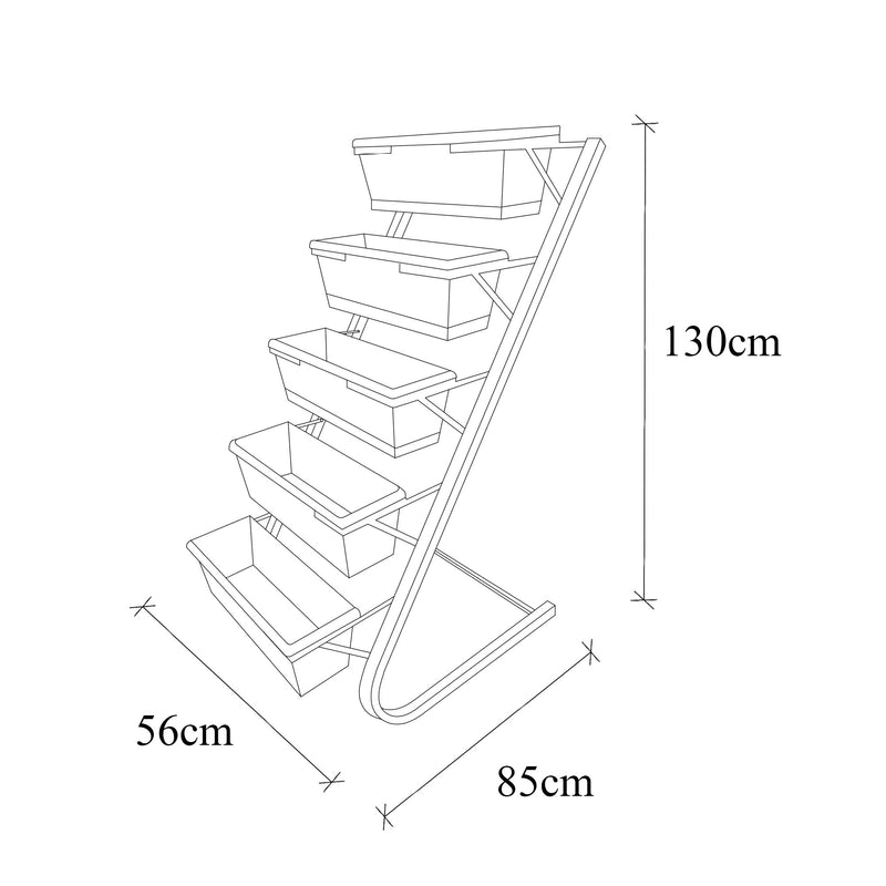 Ghiveci decorativ de grădină Asi Home AHRS-001