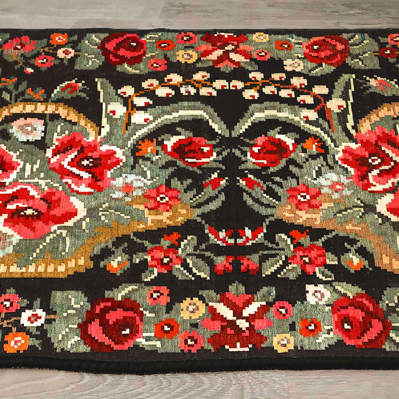 Covor Asi Home Traditional Flowers, 160 x 230cm, Catifea, Multicolor