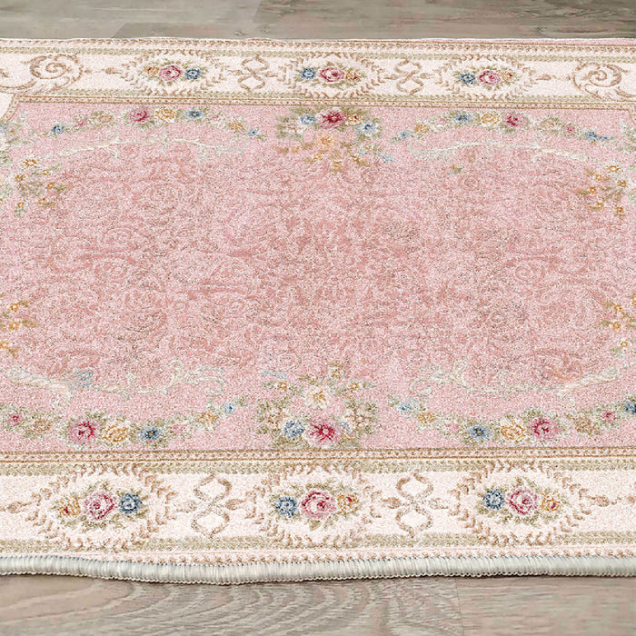 Covor Hol Asi Home Pink, 80 x 150cm, Catifea, Multicolor