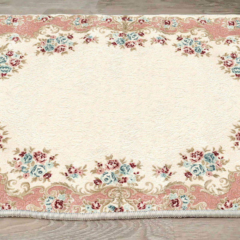 Covor Hol Asi Home Flora, 80 x 150cm, Catifea, Multicolor