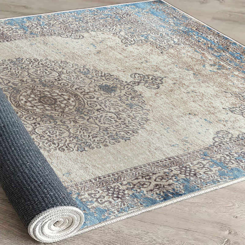 Covor Asi Home Grey Oriental, 80 x 120cm, Catifea, Multicolor