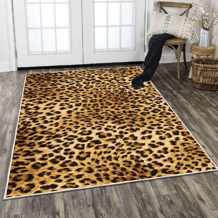Covor Asi Home Leopard, 180 x 280cm, Catifea, Multicolor