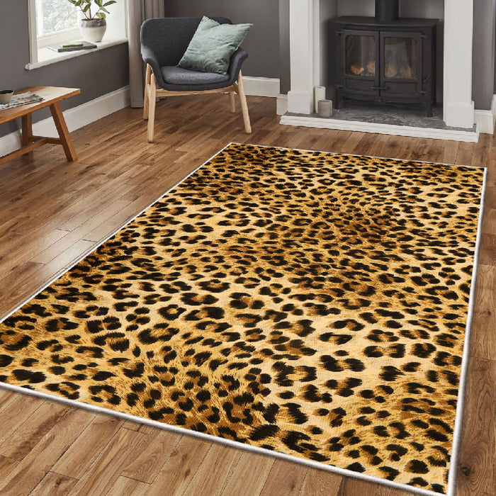 Covor Asi Home Leopard, 180 x 280cm, Catifea, Multicolor