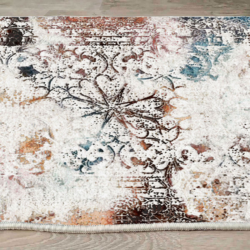 Covor Asi Home Traces Flowers, 180 x 280cm, Catifea, Multicolor