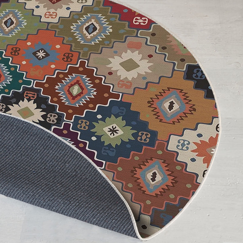Covor Asi Home Rug 472, 100 x 100cm, Bumbac | Poliester, Multicolor