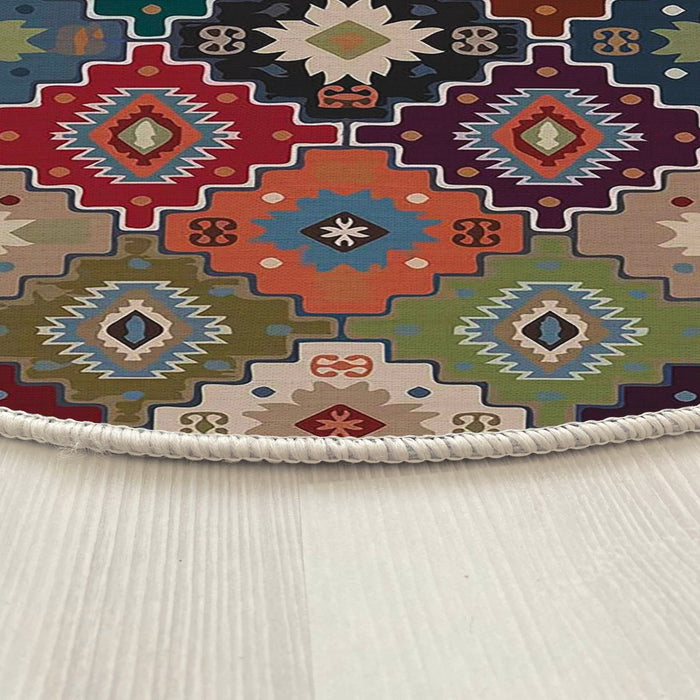Covor Asi Home Rug 472, 150 x 150cm, Bumbac | Poliester, Multicolor
