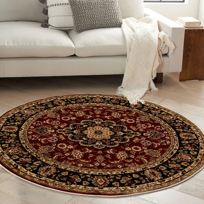 Covor Asi Home Rug 477, 90 x 90cm, Bumbac | Poliester, Rosu