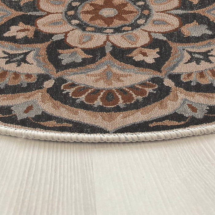 Covor Asi Home Rug 490, 80 x 80cm, Bumbac | Poliester, Maro