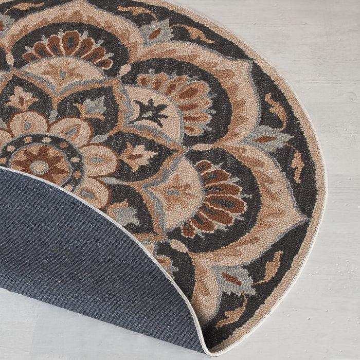 Covor Asi Home Rug 490, 100 x 100cm, Bumbac | Poliester, Maro