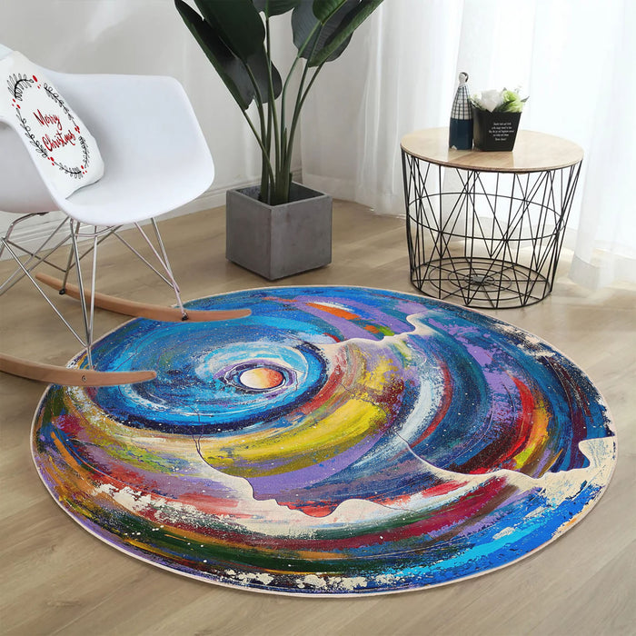 Covor Asi Home Rug 491, 100 x 100cm, Bumbac | Poliester, Multicolor