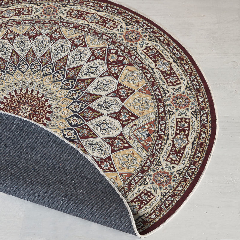 Covor Asi Home Rug 492, 80 x 80cm, Bumbac | Poliester, Rosu