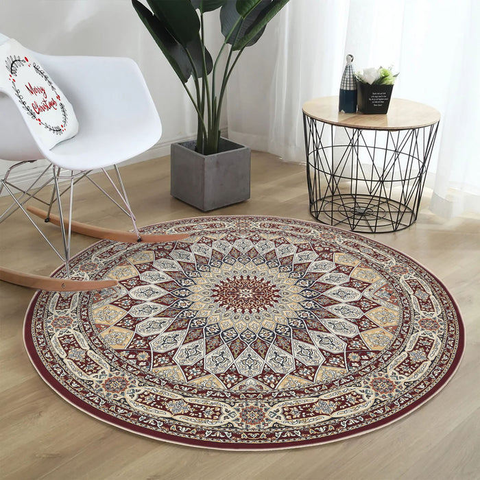 Covor Asi Home Rug 492, 120 x 120cm, Bumbac | Poliester, Rosu