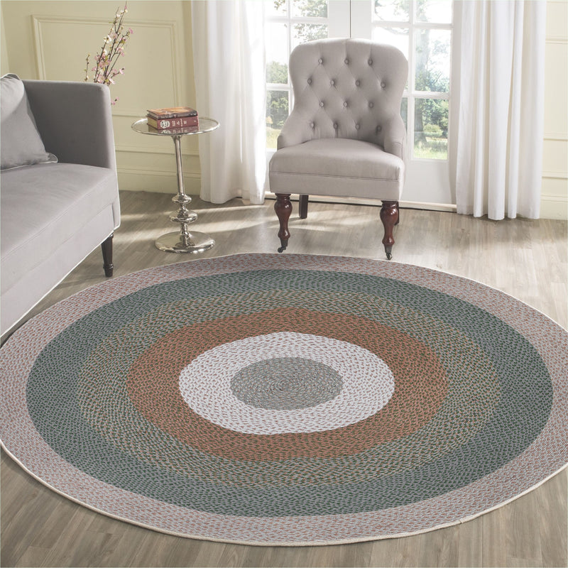 Covor Asi Home Rug 493, 100 x 100cm, Bumbac | Poliester, Crem