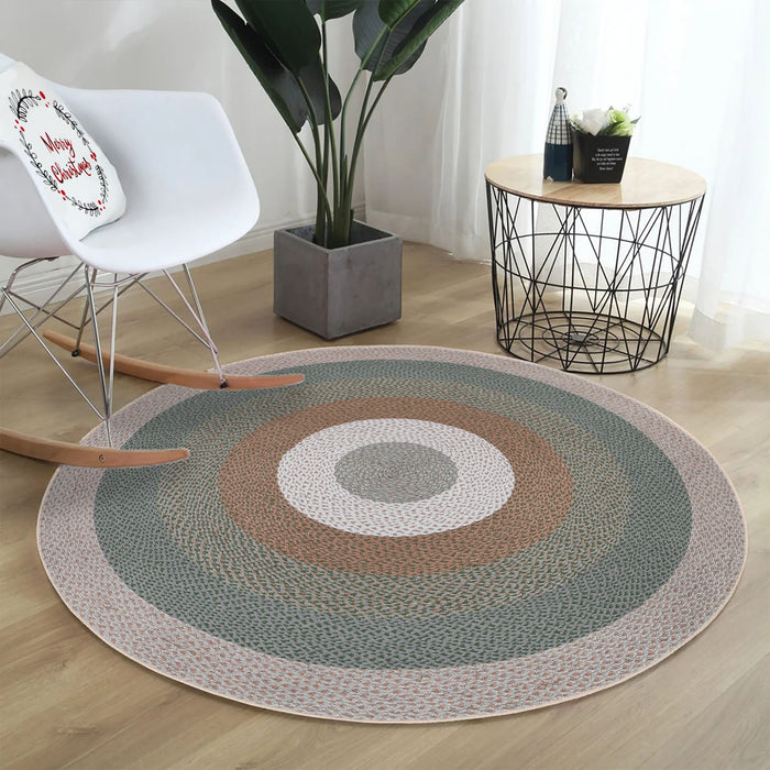 Covor Asi Home Rug 493, 100 x 100cm, Bumbac | Poliester, Crem