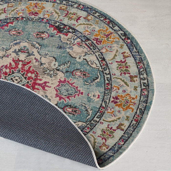 Covor Asi Home Rug 495, 80 x 80cm, Bumbac | Poliester, Turcoaz