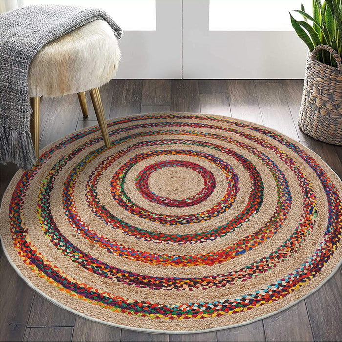Covor Asi Home Rug 496, 100 x 100cm, Bumbac | Poliester, Multicolor