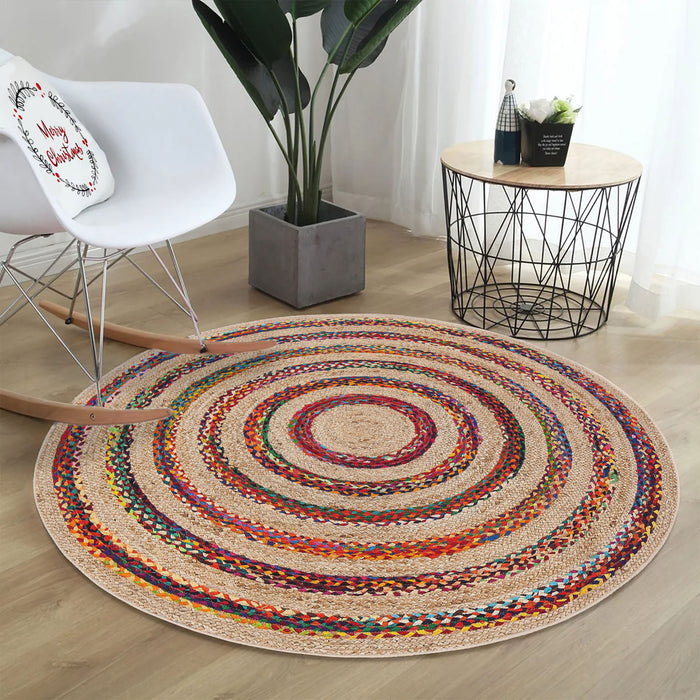 Covor Asi Home Rug 496, 100 x 100cm, Bumbac | Poliester, Multicolor