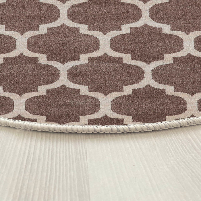 Covor Asi Home Rug 497, 80 x 80cm, Bumbac | Poliester, Maro