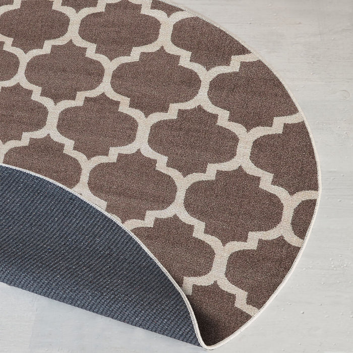 Covor Asi Home Rug 497, 80 x 80cm, Bumbac | Poliester, Maro